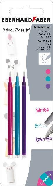 Ersatzminen Animal Erase It! 3xBK farbig