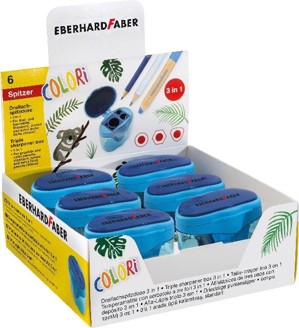 [4087205851497] Dreifachspitzdose Colori blau