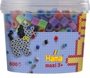 Hama Bügelperlen maxi pastell Mix 600 Stück Dose