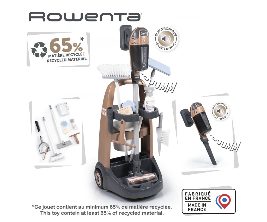 [3032163303268] Smoby Rowenta Reinigungstrolley