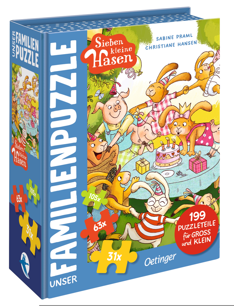 Sieben kleine Hasen. Unser Familien-Puzzle