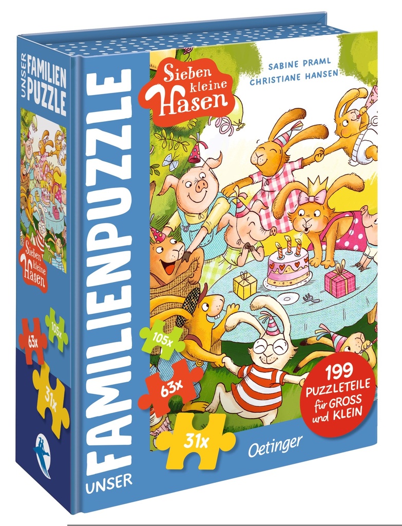 [4260512188689] Sieben kleine Hasen. Unser Familien-Puzzle