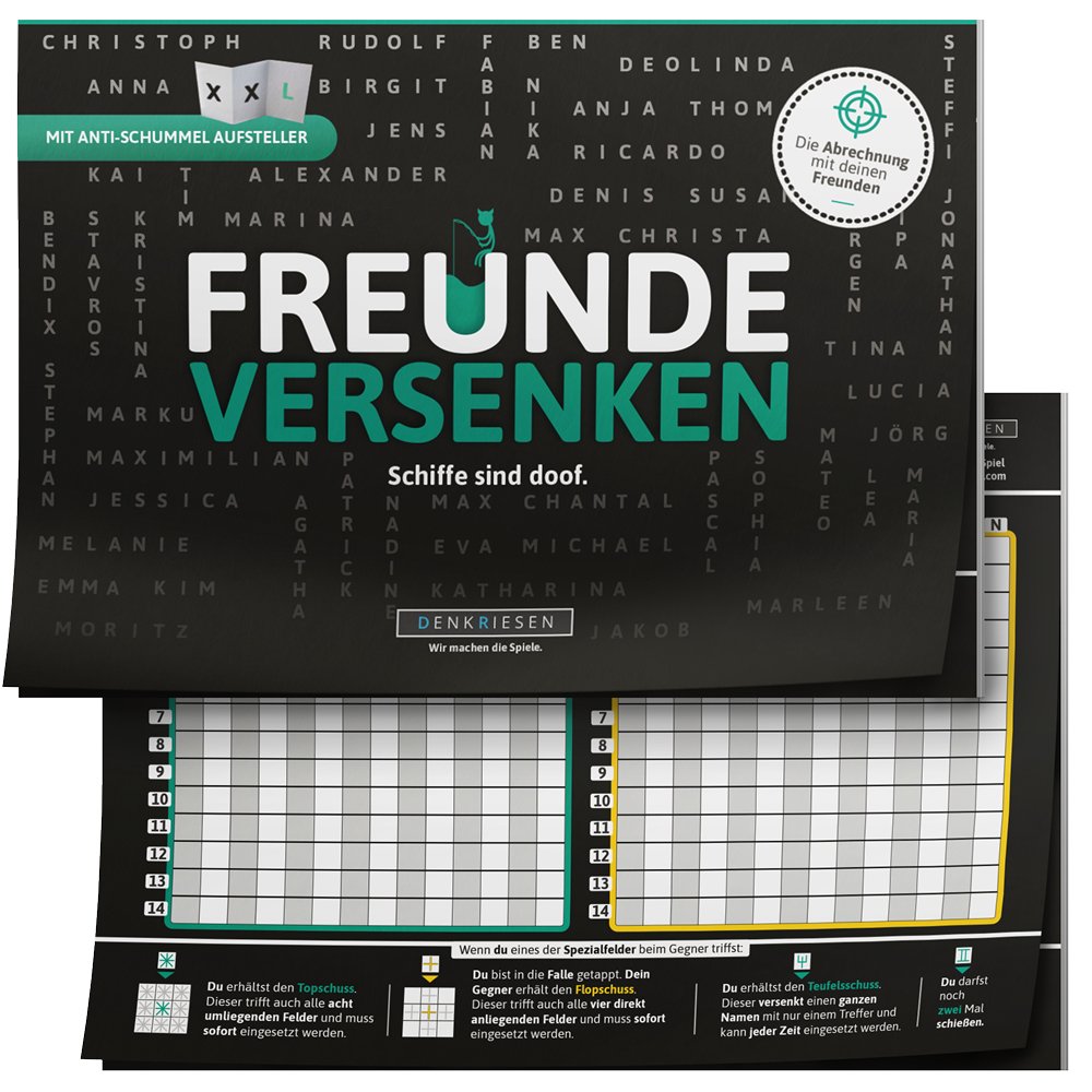 [4260528090297] DENKRIESEN - FREUNDE VERSENKEN® "Schiffe sind doof" - Schiffe versenken neu aufgelegt