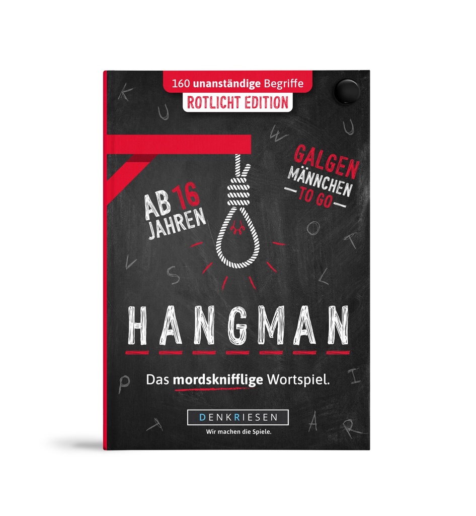[4260528090815] DENKRIESEN - HANGMAN® - ROTLICHT EDITION "Galgenmännchen TO GO"