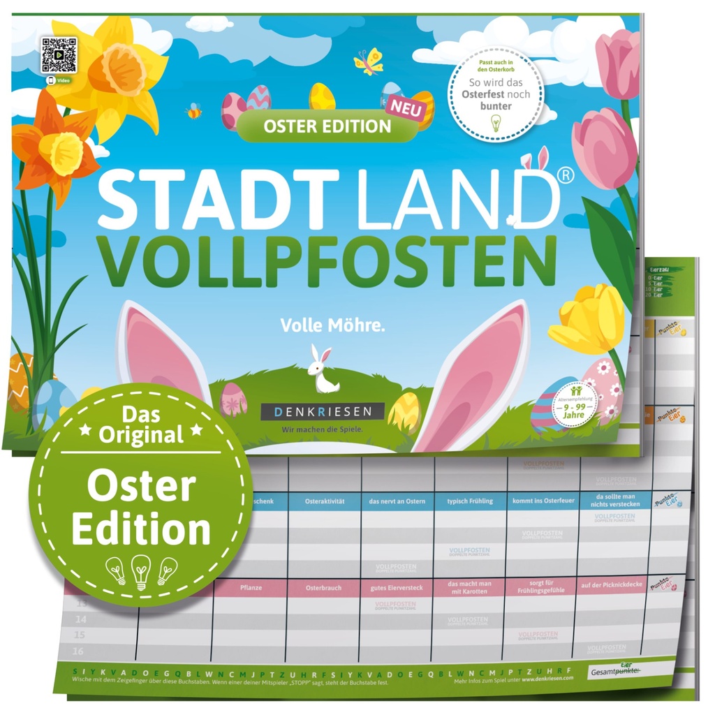 [4260528093915] DENKRIESEN - STADT LAND VOLLPFOSTEN® - OSTER EDITION - "Volle Möhre." - A4