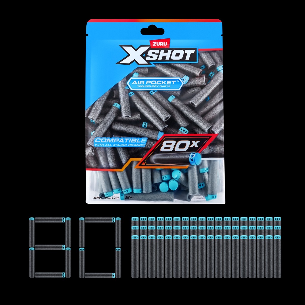 Nachfüllpackung Darts XSHOT Excel 80 Stück