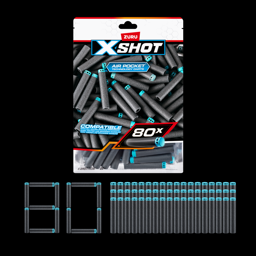 Nachfüllpackung Darts XSHOT Excel 80 Stück