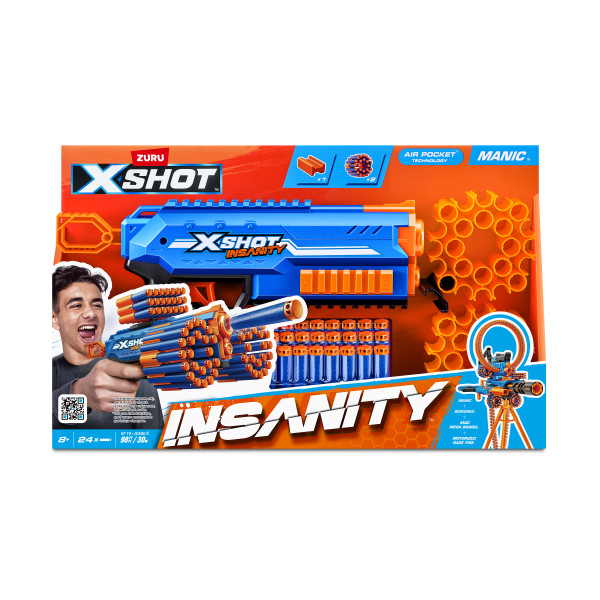 Blaster XSHOT Insanity Series 1 Manic inklusive 24 Darts