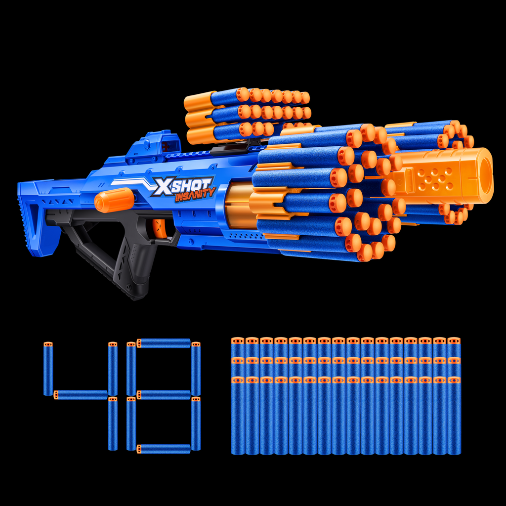 Blaster XSHOT Insanity inkl. 48 Darts