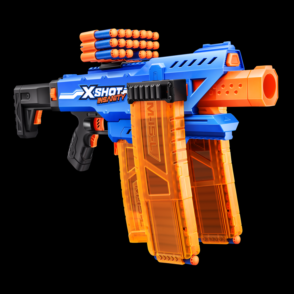 Blaster XSHOT Insanity Series 1 Motorized Clip Mania inklusive 72 Darts