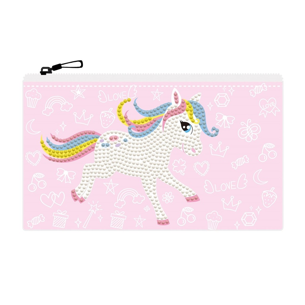 [4895225926091] Diamond Painting Etui Einhorn