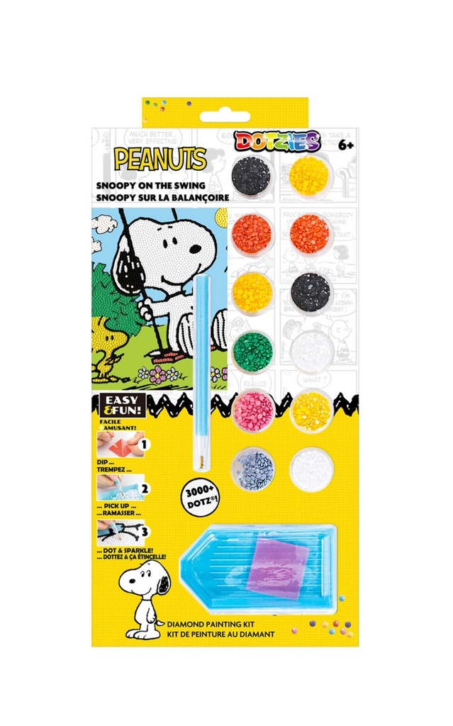 [4895225933976] Diamond Painting Snoopy auf der Schaukel