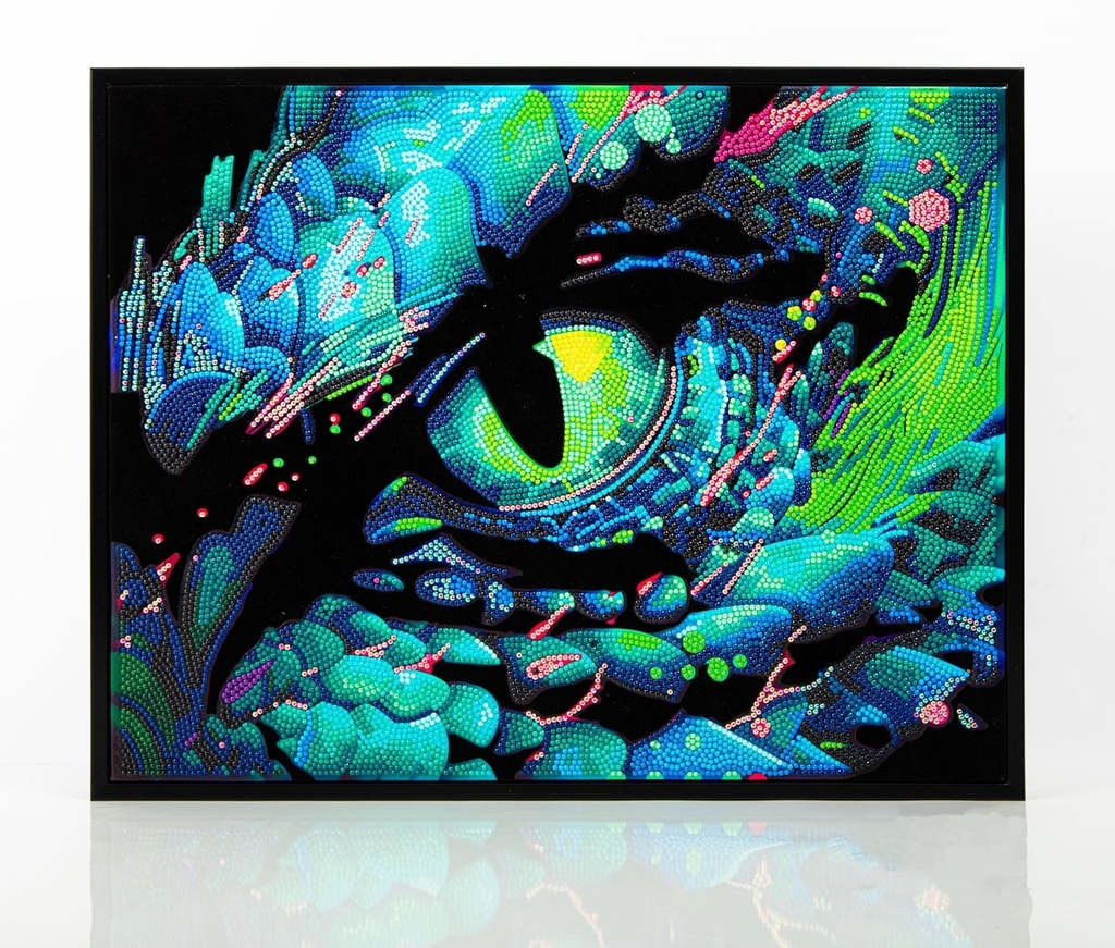 Diamond Painting Neon Drachenauge