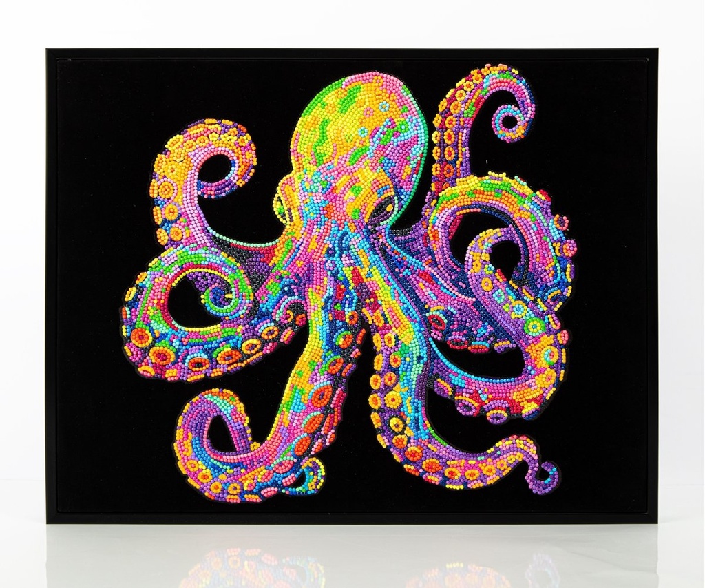 Diamond Painting Neon Oktopus