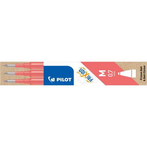 PILOT FriXion Ersatzmine Ball 0,7mm koralle 3 Stück Faltschachtel -10 %