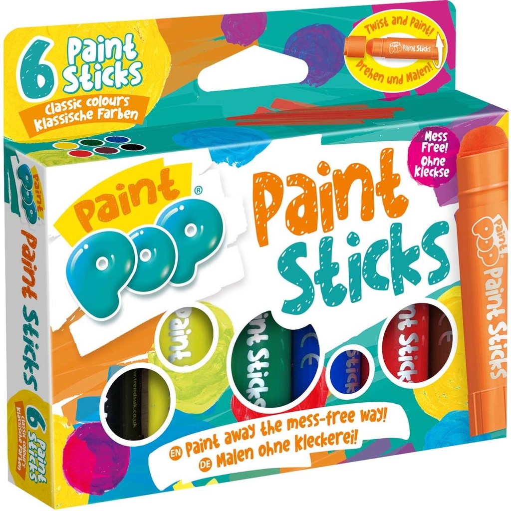 [5060062145496] Paint Pop: Paint Sticks 6-Pack (klassische Farben)