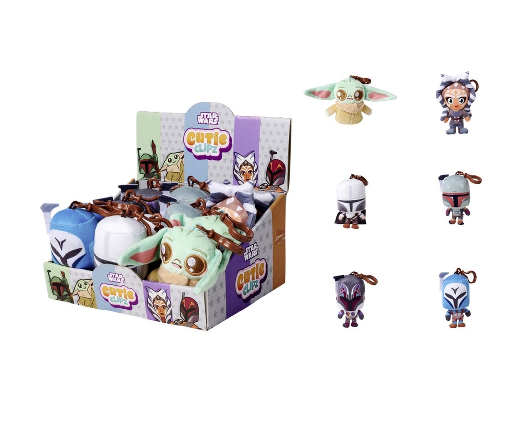 [5400868032178] Disney Star Wars Cutie Clipz, 6-sort.