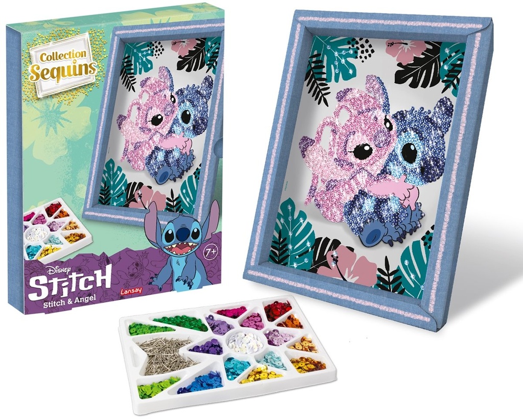 [3181860203514] Paillettenkunst Stitch & Angel