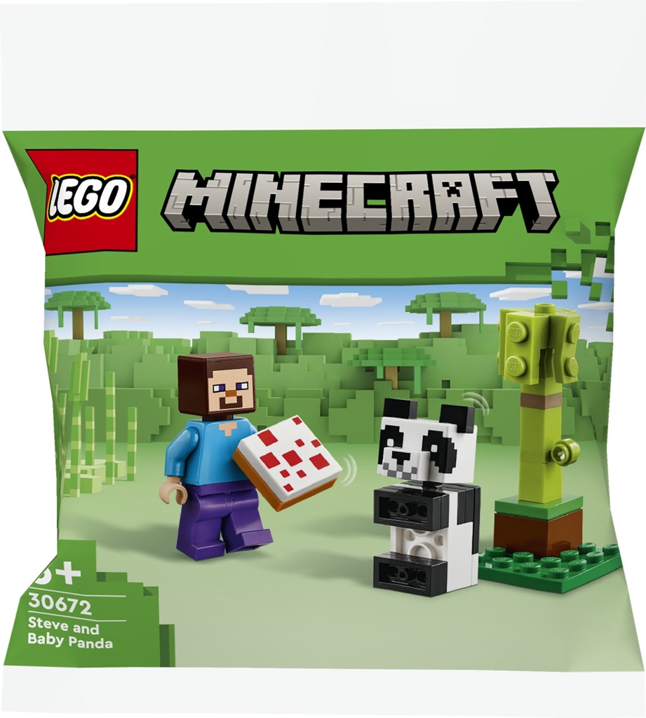 [5702017567440] LEGO Minecraft 30672 Steve mit Baby-Panda