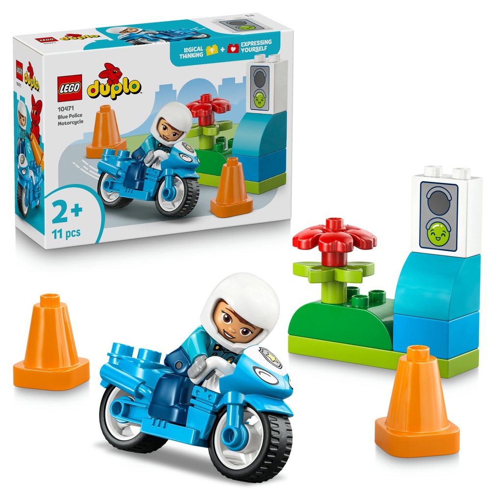 [5702018032015] Blaues Polizeimotorrad