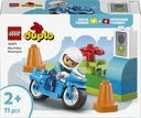 Blaues Polizeimotorrad