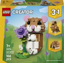 Niedlicher Hamster mit Blume