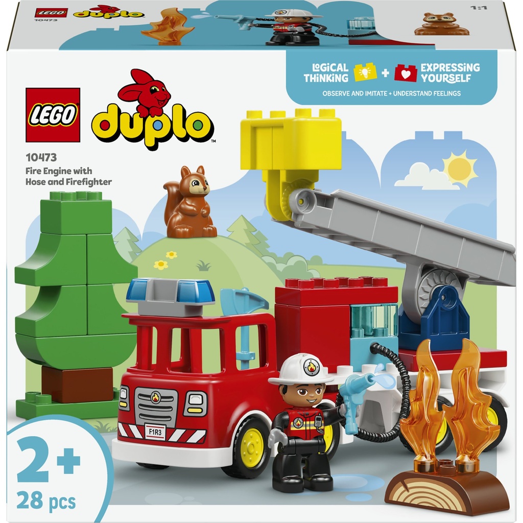 [5702018056530] Löschauto mit Schlauch und Feuerwehrmann