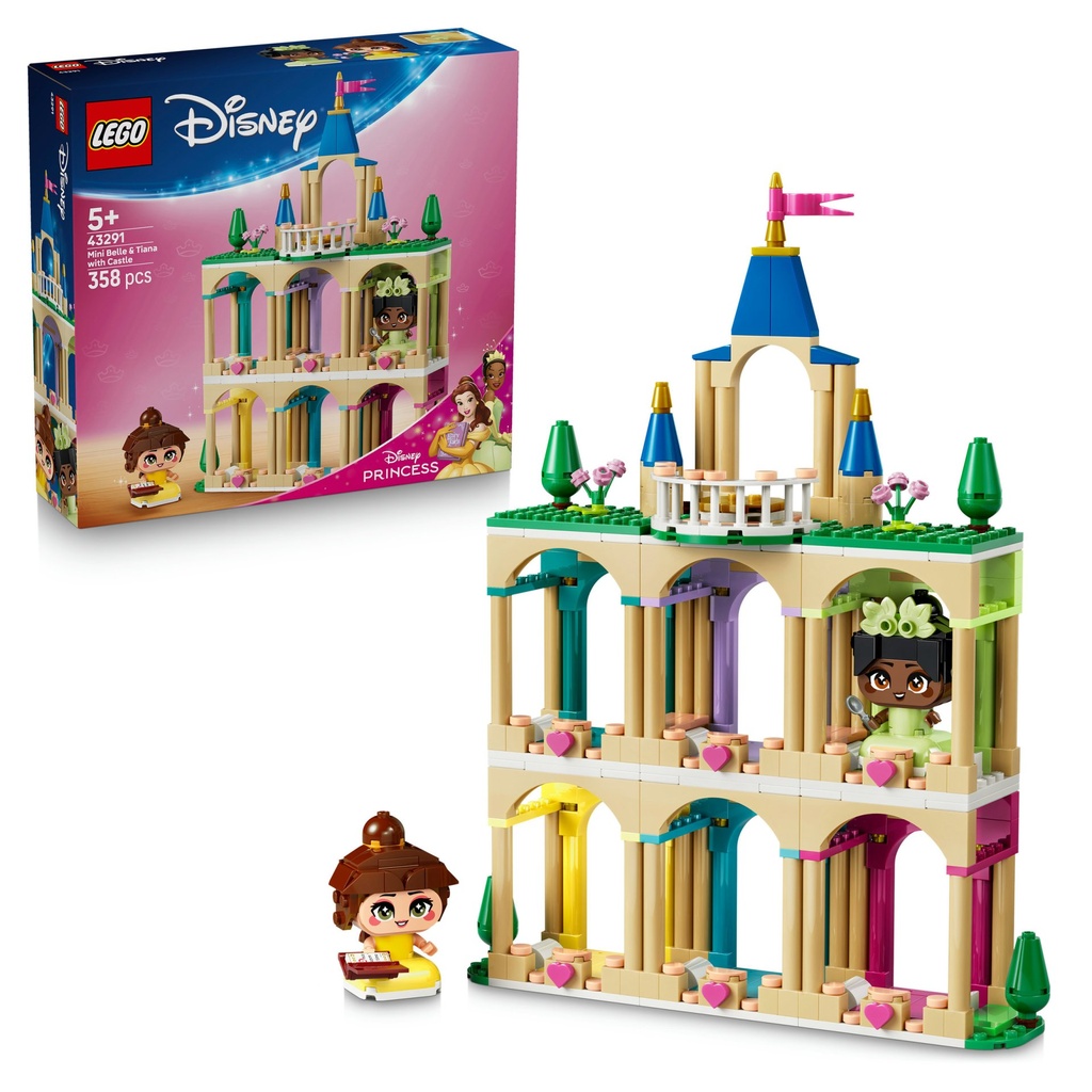 [5702018066799] Die Mini-Prinzessinnen Belle und Tiana mit ihrem Schloss