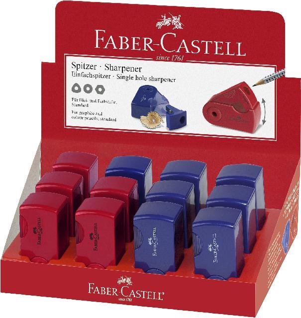 Klappspitzdose Sleeve Mini rot/blau