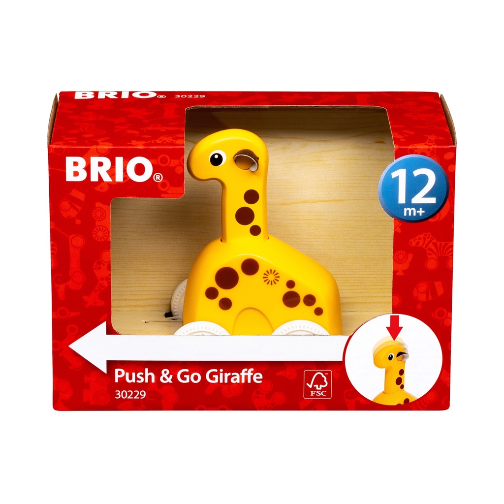 [7312350302295] Push & Go Giraffe