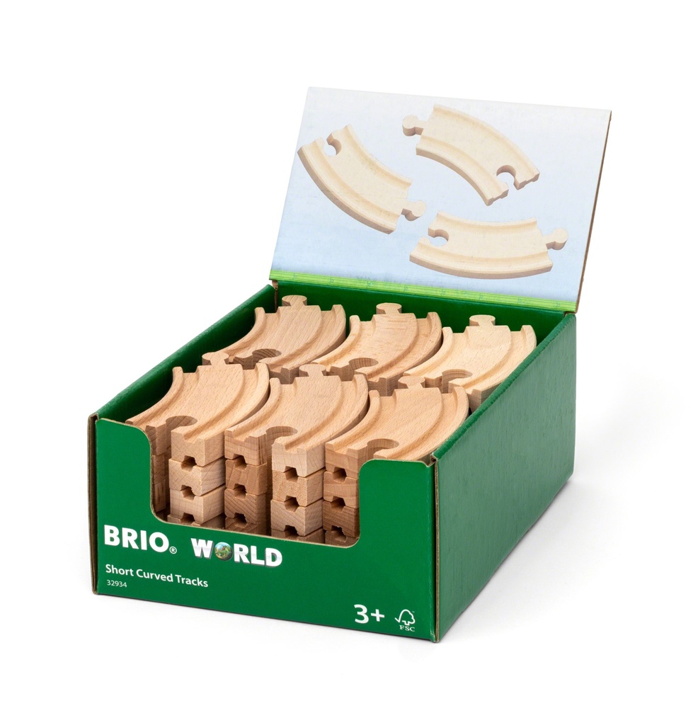 [7312350329346] BRIO Kurze gebogene Gleise VE