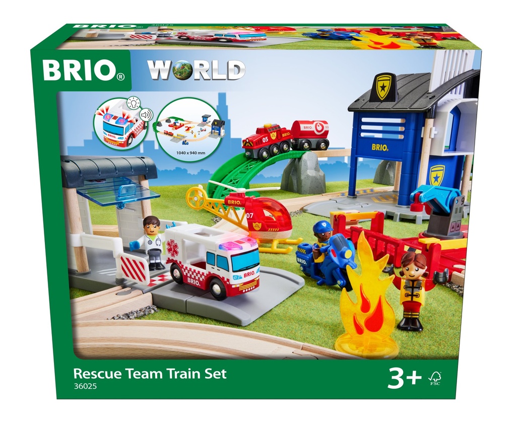 [7312350360257] Polizei und Feuerwehr Set Deluxe