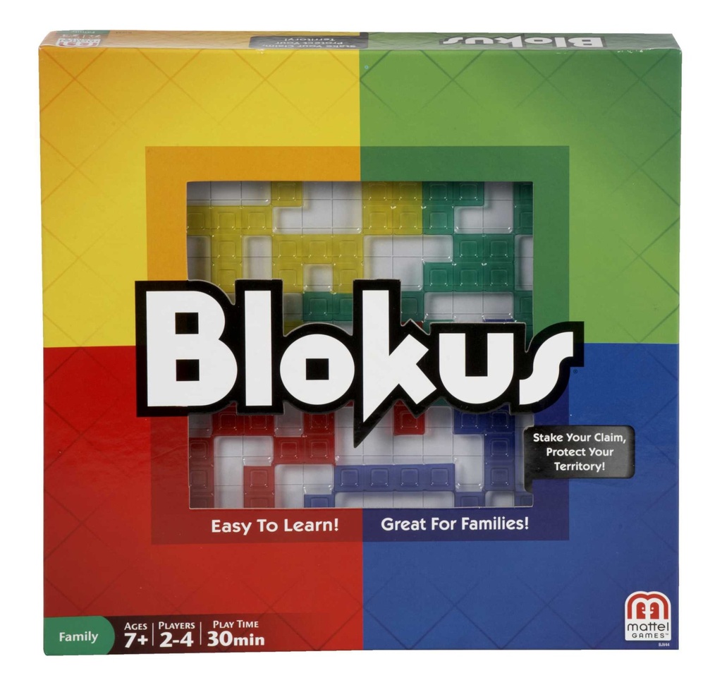 Mattel Games Blokus, Gesellschaftsspiel, Strategiespiel, Kinderspiel