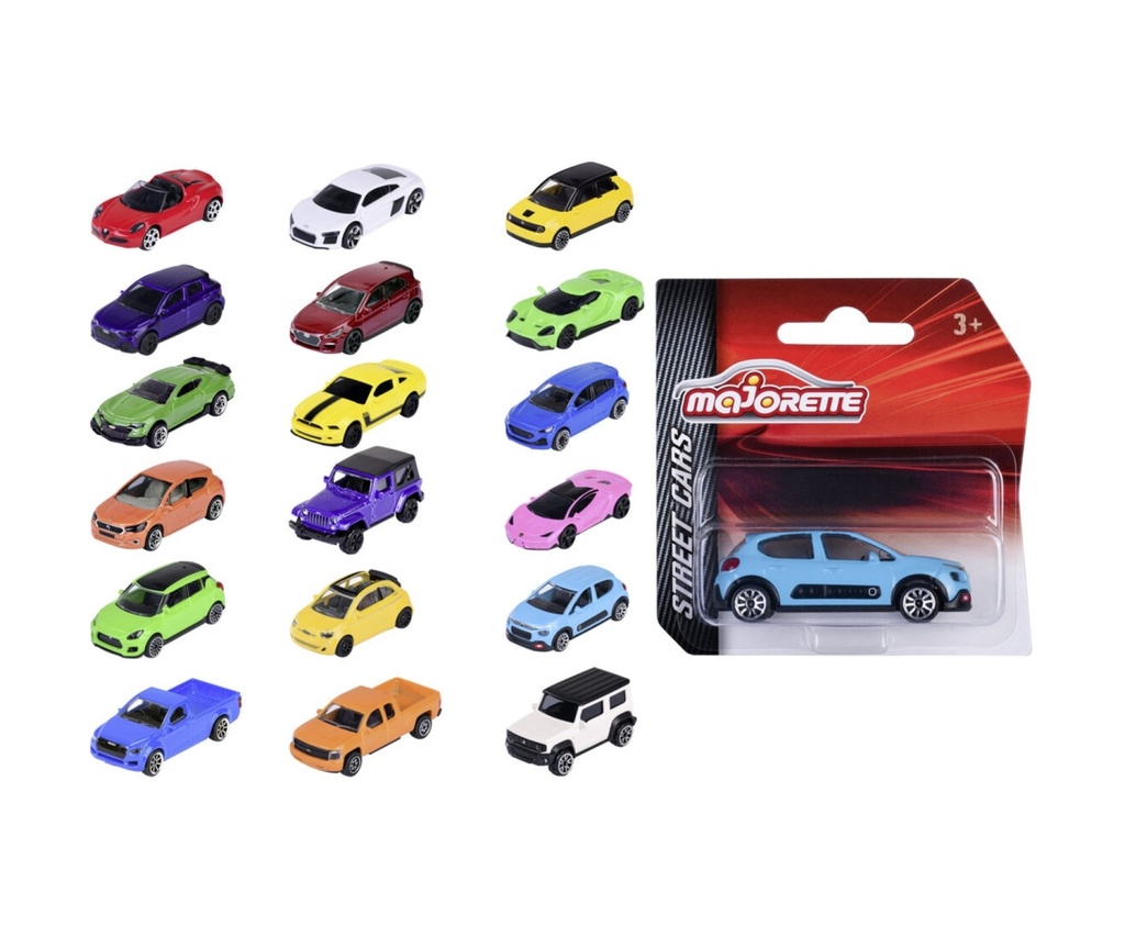 Street Cars Assortment, 18-sort.