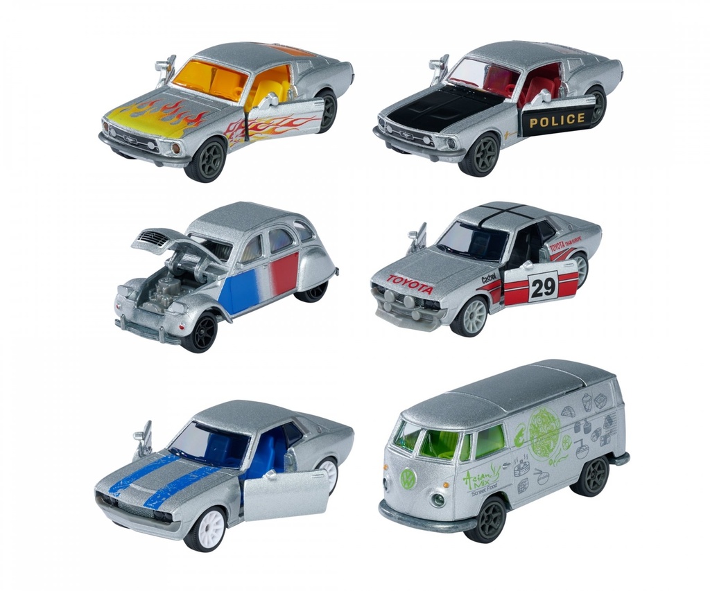 Vintage Deluxe metal series, 6-sort.