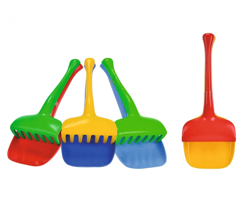 [8000796003034] Schaufel+Rechen-Set, 4-sort.