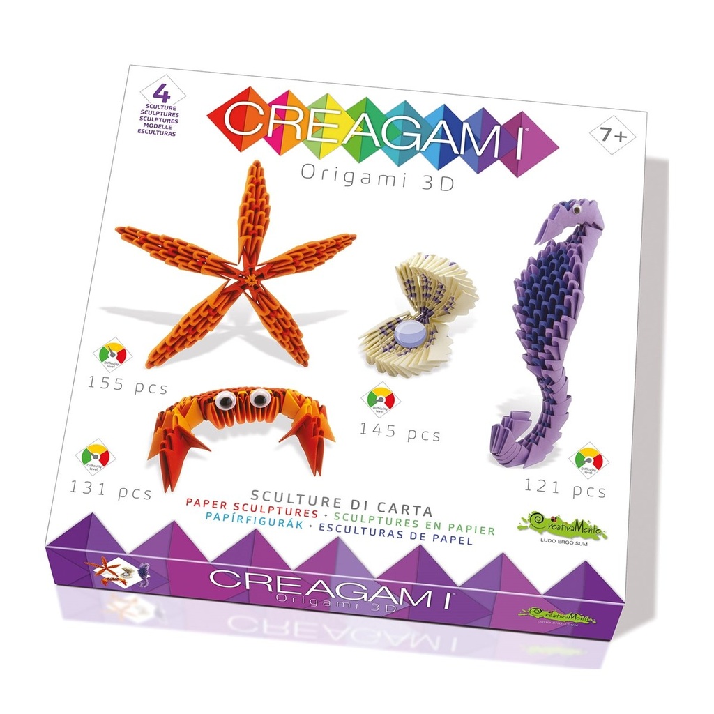 [8032591787369] Origami 3D 4er Set Meer 552 Teile