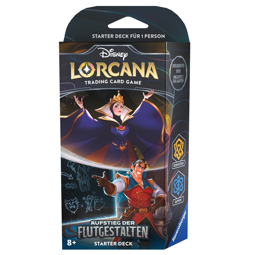 [4050368982360] Disney Lorcana Trading Card Game: Aufstieg der Flutgestalten - Starter Deck Bernstein und Saphir (Deutsch)