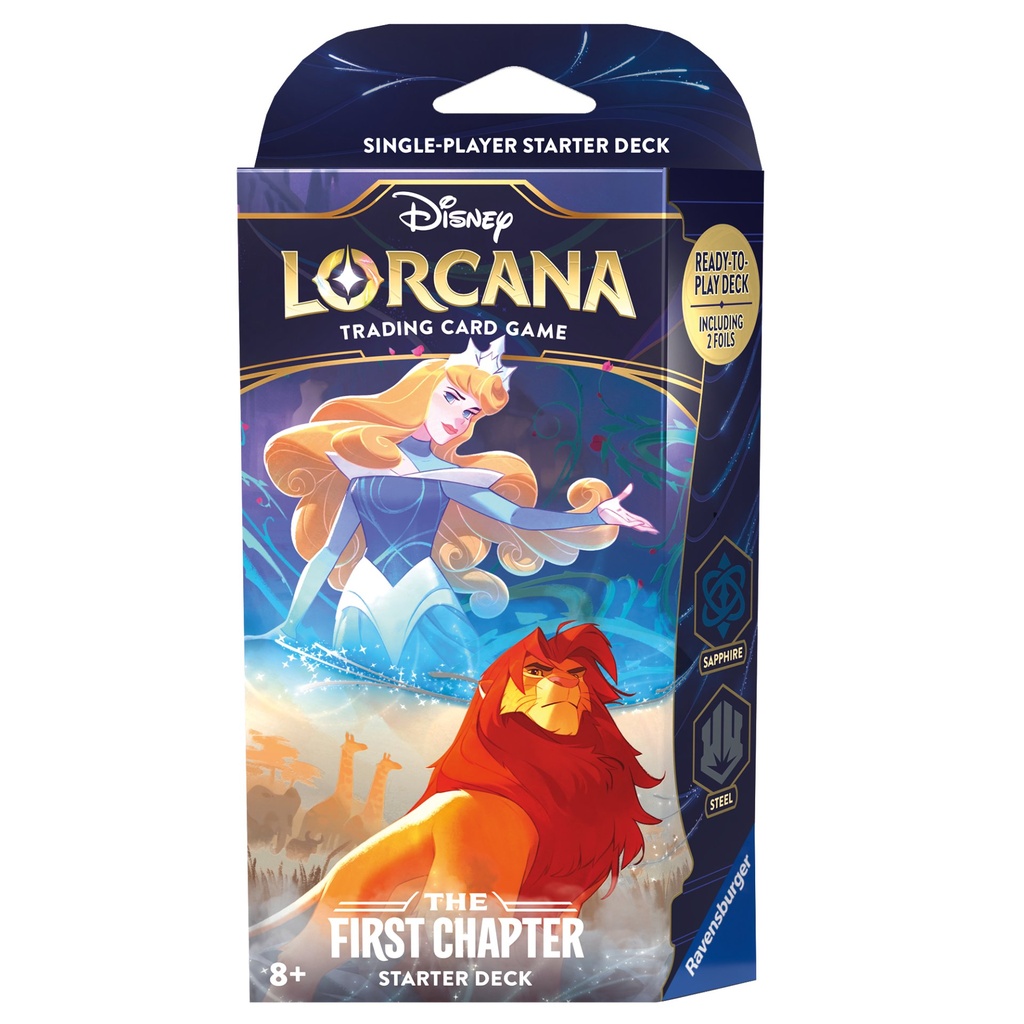 [4050368981684] Disney Lorcana Trading Card Game: Das Erste Kapitel - Starter Deck Saphir und Stahl (Englisch)