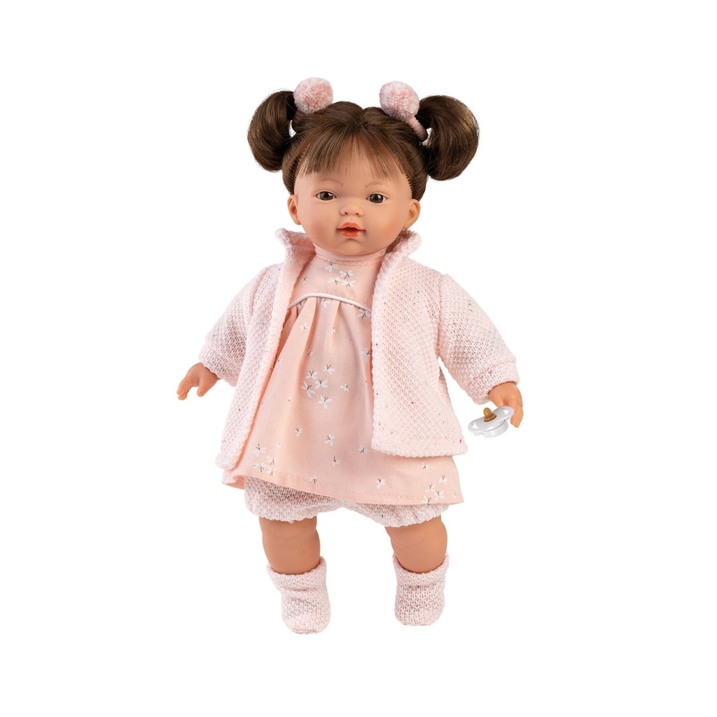 [8426265133567] Babypuppe Vera brünett rosa 33cm