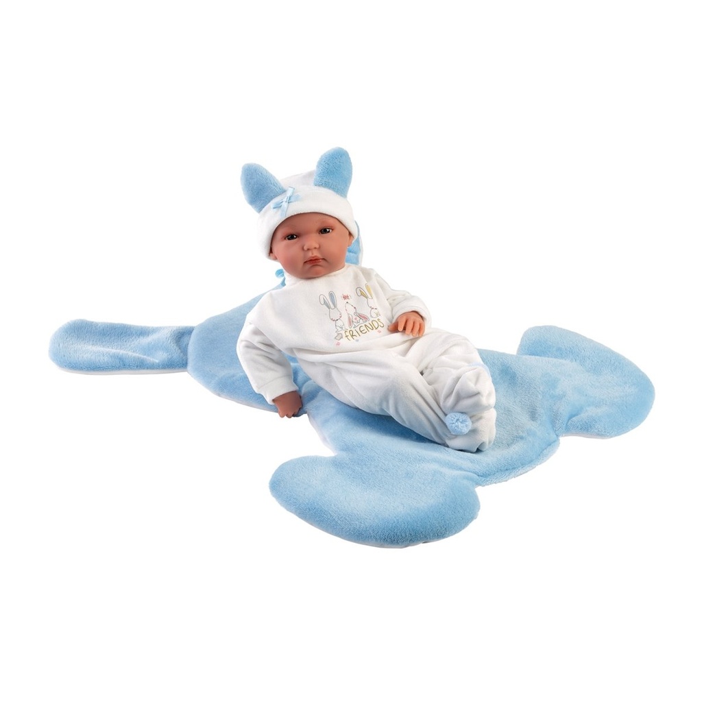 [8426265635979] Bimbo blau mit Hasendecke 35cm