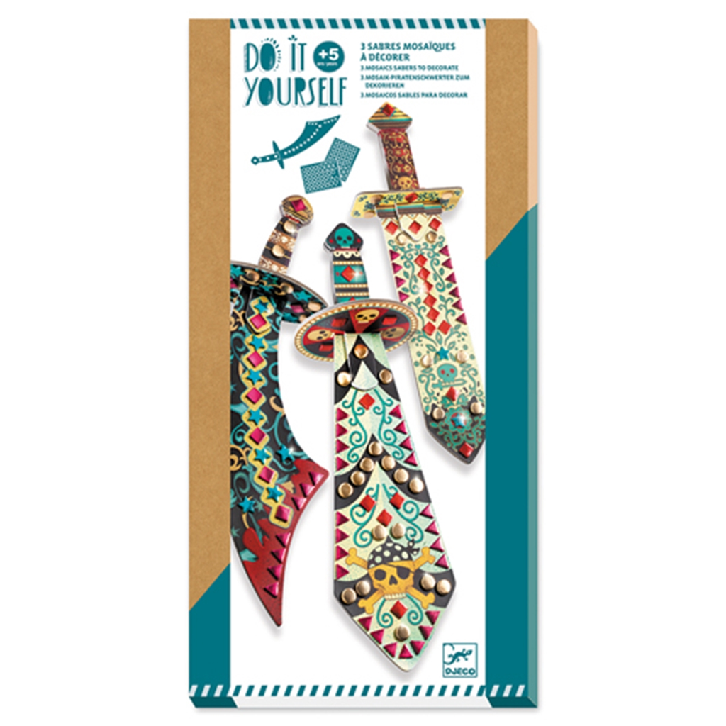 DIY: Mosaik Piratenschwerter