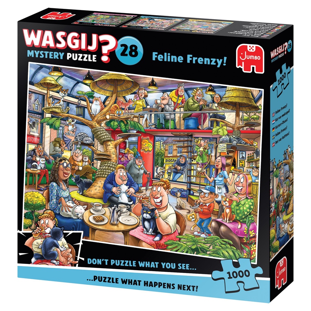 Wasgij Mystery 28 - Feline Frenzy - Puzzle 1000 Teile