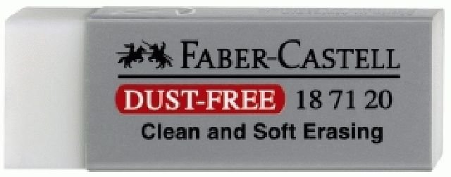 [9556089871204] Radierer Dust-free weiß