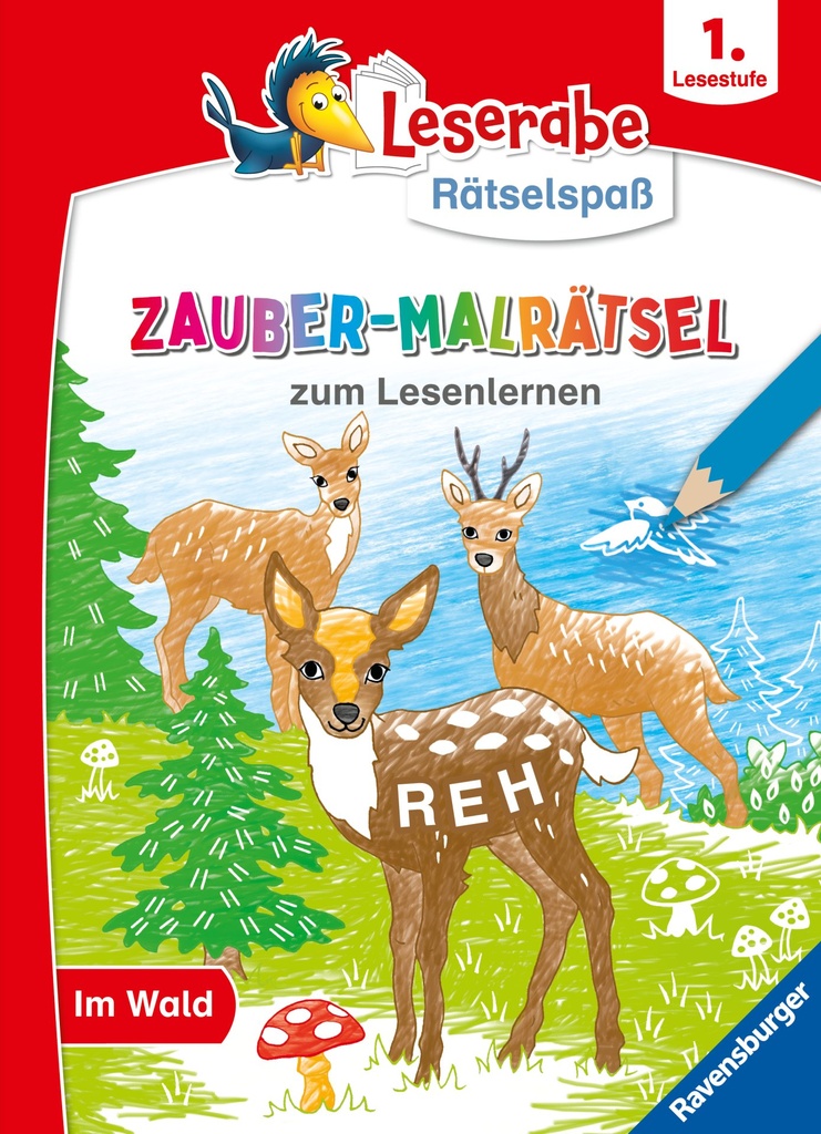 [9783473488902] Zauber-Malrätsel zum Lesenlernen: Im Wald (1. Lesestufe)