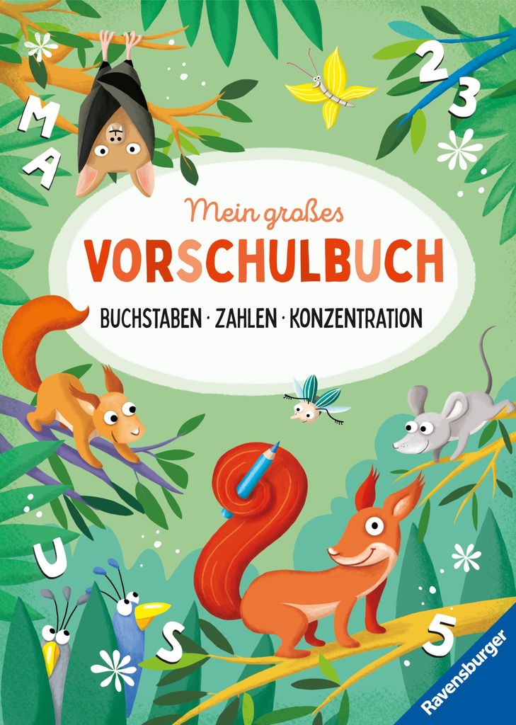 [9783473488919] Mein großes Vorschulbuch: Buchstaben Zahlen Konzentration