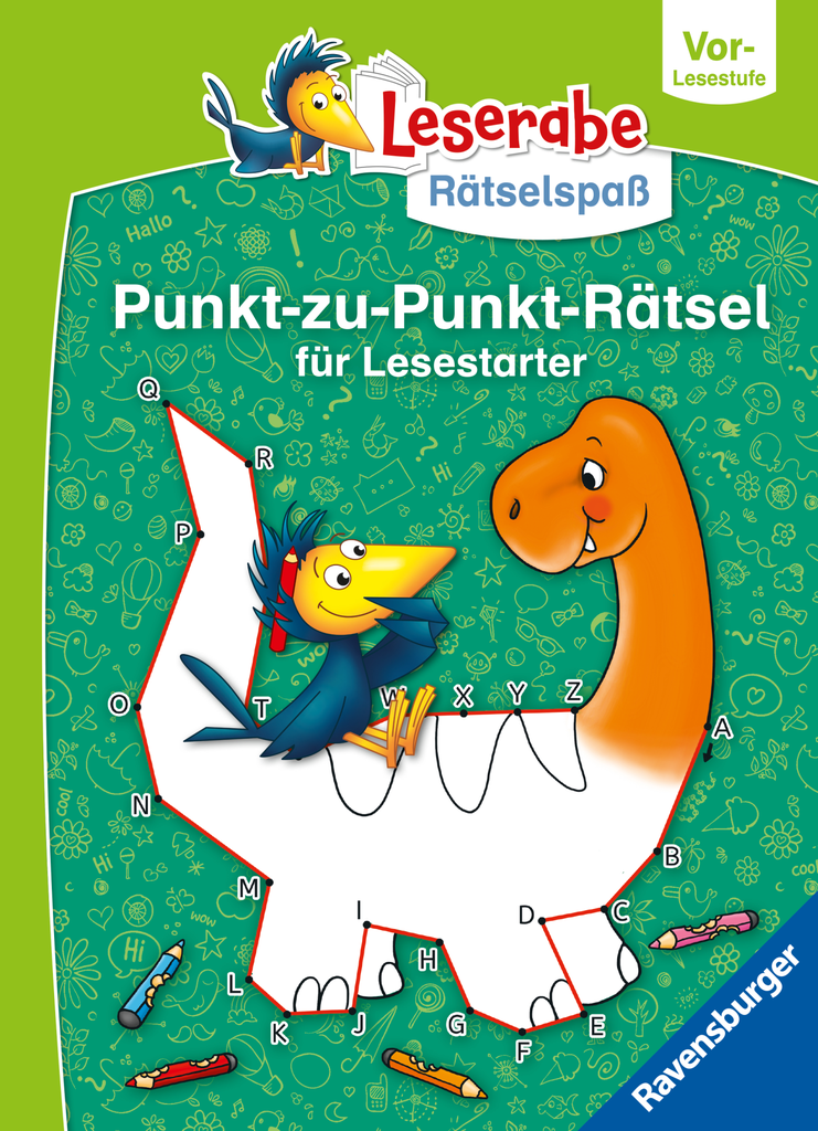 Punkt-zu-Punkt-Rätsel für Lesestarter (Vor-Lesestufe)